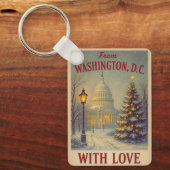 ワシントンD.C.からの愛を込めて Vintage Christmas キーホルダー (正面)