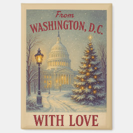 ワシントンD.C.からの愛を込めて Vintage Christmas マグネット
