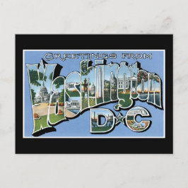 ワシントンD.C.からの挨拶！ヴィンテージポストカード ポストカード