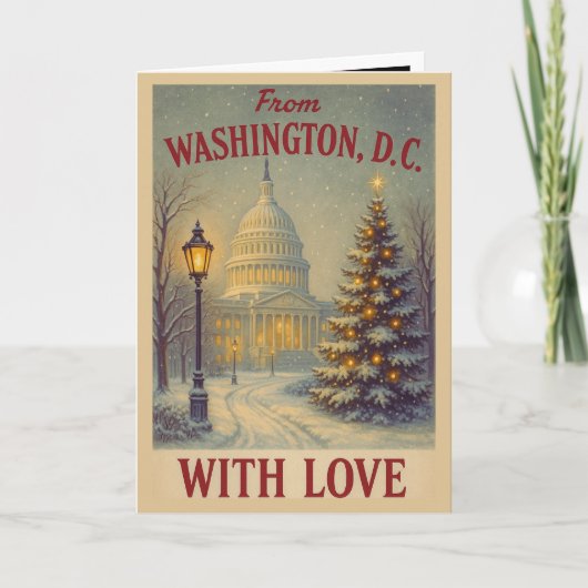 ワシントンD.C.から愛を込めて クリスマスカード (正面)