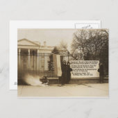 ワシントンD.C.での女性参政権獲得運動の焚き火 ポストカード (正面/裏面)