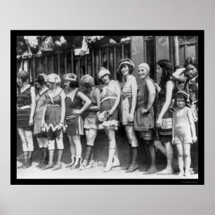 ワシントンD.C.で美人コンテストを浸すこと、1920年 ポスター