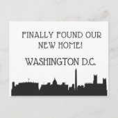 ワシントンD.C.に引っ越しました ポストカード (正面)
