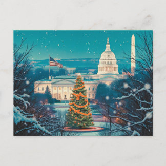 ワシントンD.C.のクリスマス・ホリデーギフトをカスタマイズ シーズンポストカード