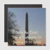 ワシントンD.C.のサンセット時のワシントン記念塔 (正面/裏面)