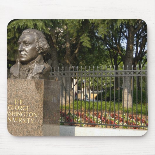 ワシントンD.C.、のジョージ・ワシントンの彫像 マウスパッド (正面)