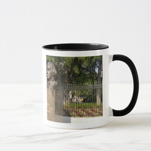 ワシントンD.C.、のジョージ・ワシントンの彫像 マグカップ (右)