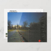 ワシントンD.C.のベトナム戦争記念壁 ポストカード (正面/裏面)