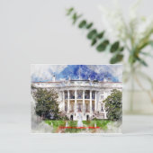 ワシントンD.C.のホワイトハウス - 南側の外観 ポストカード (スタンド正面)