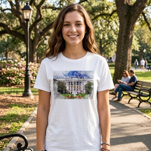 ワシントンD.C.のホワイトハウス – 南側ファサード Tシャツ