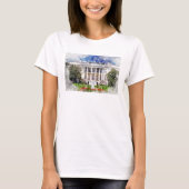 ワシントンD.C.のホワイトハウス - 南正面 Tシャツ (正面)