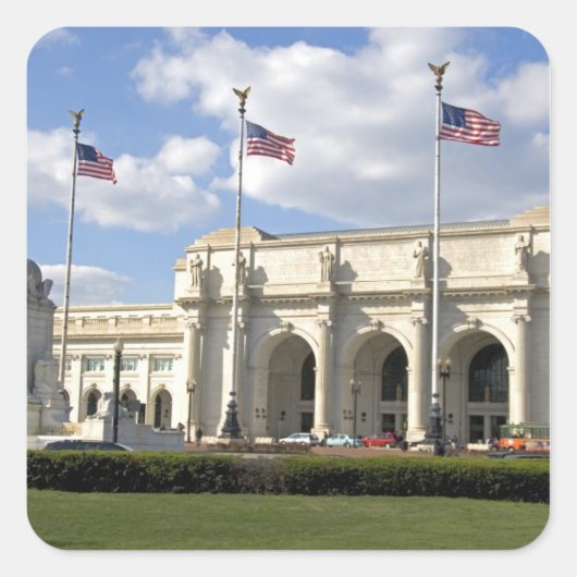 ワシントンD.C.のユニオン駅 スクエアシール (正面)