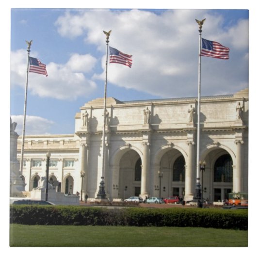 ワシントンD.C.のユニオン駅 タイル (正面)