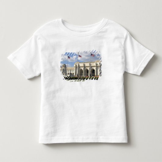 ワシントンD.C.のユニオン駅 トドラーTシャツ (正面)