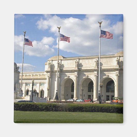ワシントンD.C.のユニオン駅 マグネット (正面)