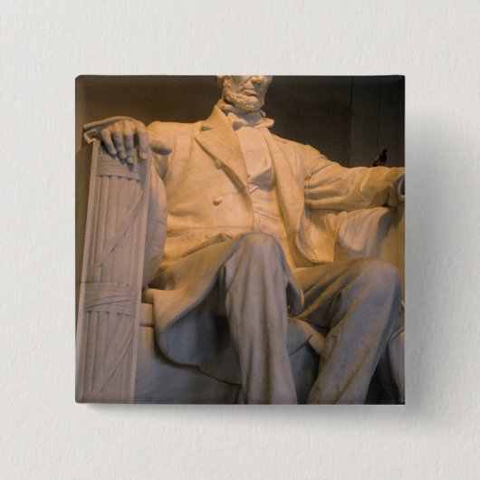 ワシントンD.C.のリンカーン記念堂 缶バッジ (正面)