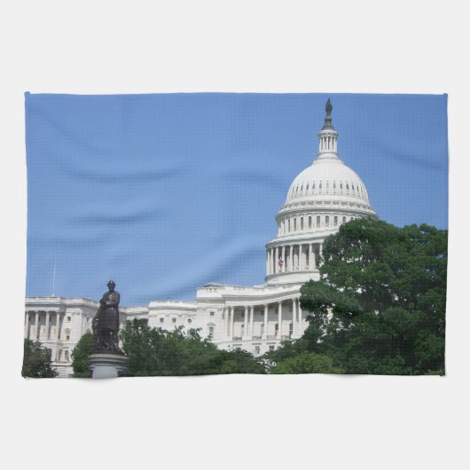 ワシントンD.C.の国会議事堂 キッチンタオル (横)