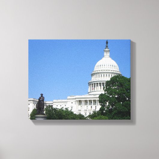 ワシントンD.C.の国会議事堂 キャンバスプリント (正面)