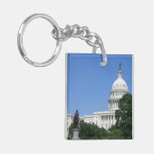 ワシントンD.C.の国会議事堂 キーホルダー (正面左)