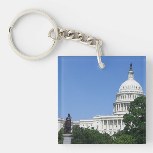 ワシントンD.C.の国会議事堂 キーホルダー (正面)