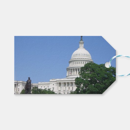 ワシントンD.C.の国会議事堂 ギフトタグ (正面(横))