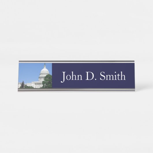 ワシントンD.C.の国会議事堂 デスクネームプレート (正面)
