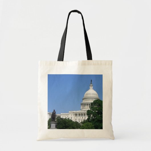 ワシントンD.C.の国会議事堂 トートバッグ (正面)