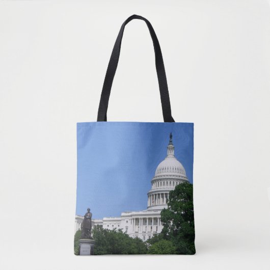 ワシントンD.C.の国会議事堂 トートバッグ (正面)