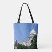 ワシントンD.C.の国会議事堂 トートバッグ (裏面)