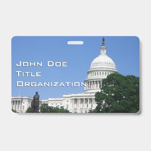 ワシントンD.C.の国会議事堂 バッジ (正面)