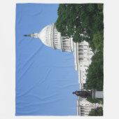 ワシントンD.C.の国会議事堂 フリースブランケット (正面)