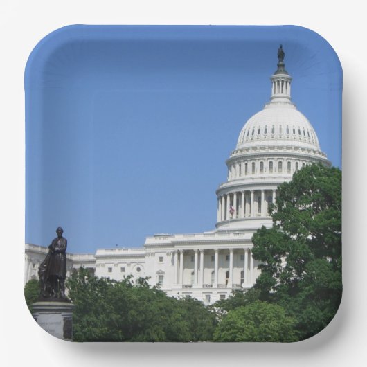 ワシントンD.C.の国会議事堂 ペーパープレート (正面)