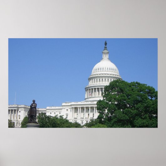 ワシントンD.C.の国会議事堂 ポスター (正面)