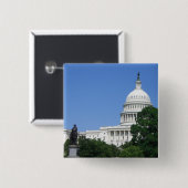 ワシントンD.C.の国会議事堂 缶バッジ (正面&裏面)