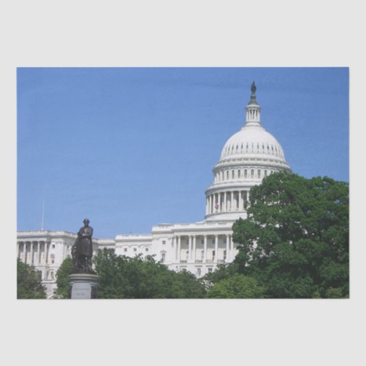 ワシントンD.C.の国会議事堂 薄葉紙 (正面)