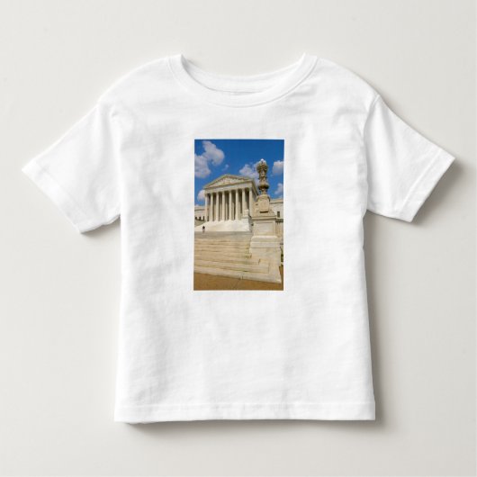 ワシントンD.C.、の最高裁判所の建物 トドラーTシャツ (正面)