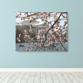 ワシントンD.C.の桜の花 キャンバスプリント (インサイチュ (ウッドフロア))