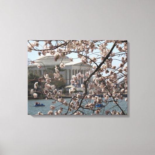 ワシントンD.C.の桜の花 キャンバスプリント (正面)