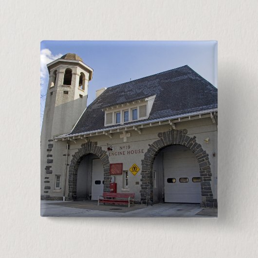 ワシントンD.C.、の第19エンジン家 缶バッジ (正面)