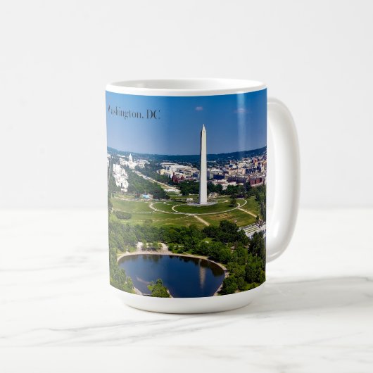 ワシントンD.C.の都市風景 コーヒーマグカップ (正面右)