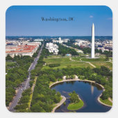 ワシントンD.C.の都市風景 スクエアシール (正面)