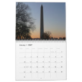 ワシントンD.C.の12のシーン カレンダー (1月 2027)