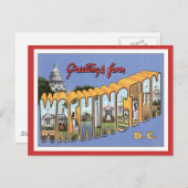 ワシントンD.C. アメリカより ポストカード (正面/裏面)