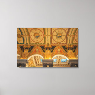 ワシントンD.C.アメリカホール素晴らしの天井 キャンバスプリント