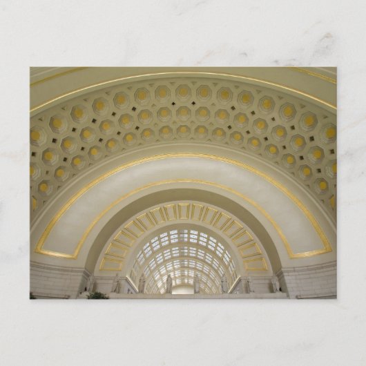 ワシントンD.C.アメリカユニオン駅インテリア。 ポストカード (正面)