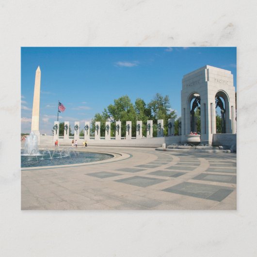 ワシントンD.C. アメリカ合衆国第二次世界大戦記念碑 ポストカード (正面)
