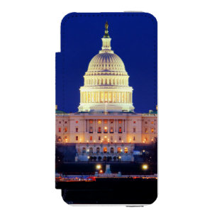 ワシントンD.C. アメリカ合衆国議会議事堂のたそがれ iPhone SE/5/5sウォレットケース