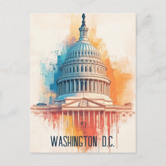 ワシントンD.C.アメリカ旅行 ポストカード (正面)