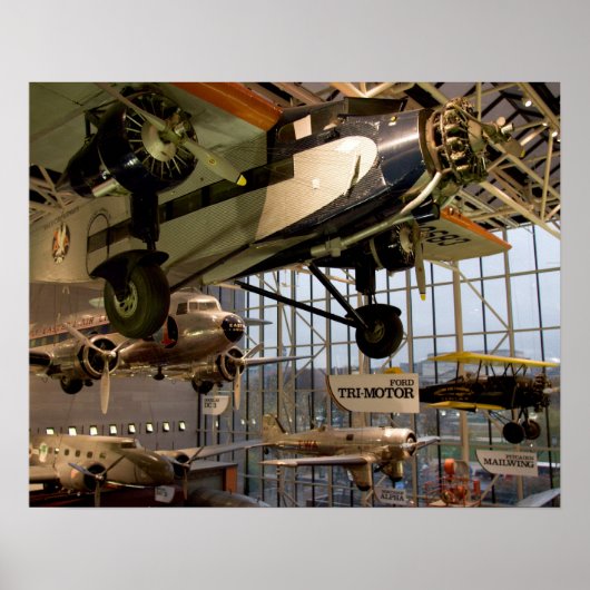 ワシントンD.C.アメリカ航空機の表示場所 ポスター (正面)