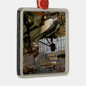 ワシントンD.C.アメリカ航空機の表示場所 メタルオーナメント (右)